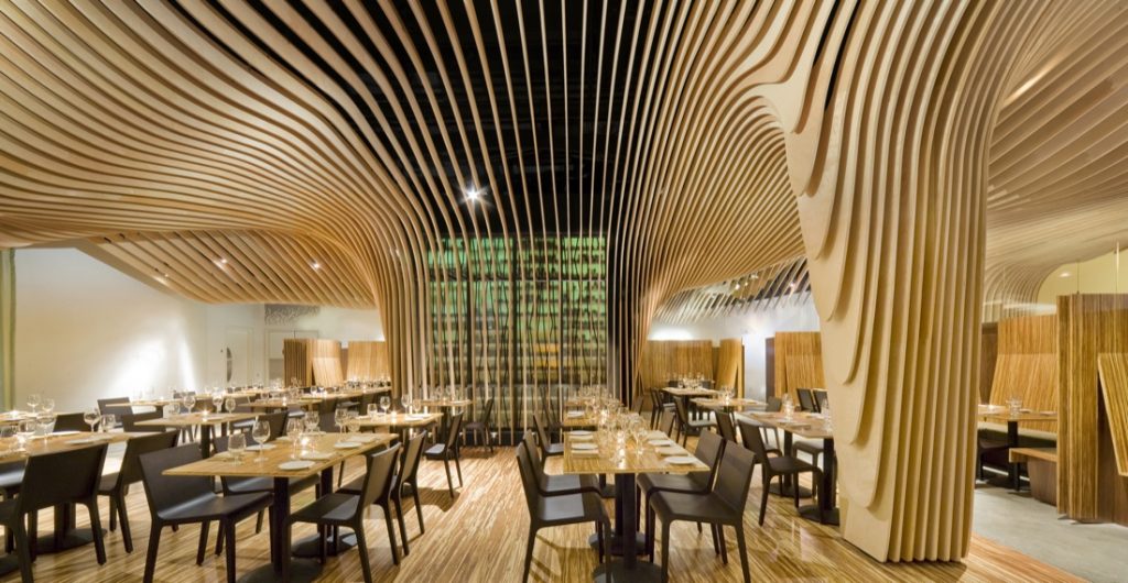 Restaurante BANQ. Projeto: Nader Tehrani e equipe. Boston, 2008.